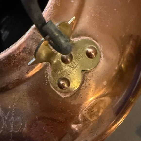 Vintage Revere Copper Tea Kettle with Black Handle - Picture 7 of 16